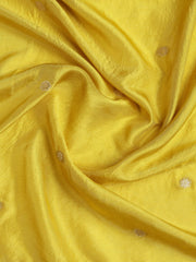 Embroidered Chanderi Unstitched Suit Piece With Dupatta