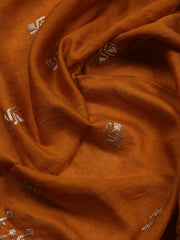 Embroidered Cotton Blend Unstitched Suit Piece With Dupatta