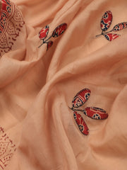 Printed Cotton Blend Unstitched Suit With Dupatta