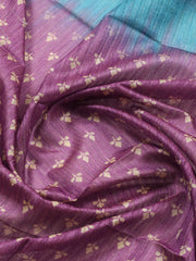 Zari Neck Embroidered Chanderi Unstitched Suit With Dupatta