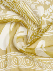 Printed Cotton Blend Unstitched Suit With Dupatta