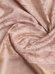 Embroidered Chanderi Unstitched Suit Piece With Dupatta