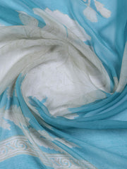 Neck Work Cotton Blend Unstitched Suit With Dupatta