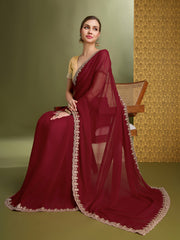 Georgette Embroidered Saree