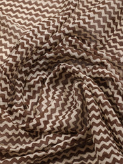 Printed Cotton Blend Unstitched Suit With Dupatta