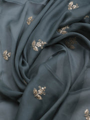 Zari Jaal Art Silk Unstitched Suit Piece With Dupatta