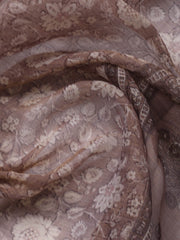 Embroidered Tissue Unstitched Suit Piece With Dupatta