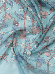 Neck Embroidered Cotton Blend Unstitched Suit With Dupatta