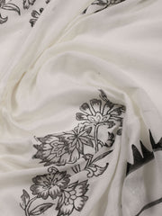 Neck Embroided Cotton Blend Unstitched Suit With Dupatta