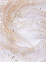 Embroidered Organza Unstitched Suit With Dupatta