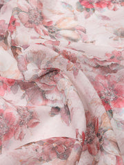 Neck Embroidered Linen Unstitched Suit Piece With Dupatta