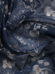 Neck Embroidered Chanderi Unstitched Suit With Dupatta