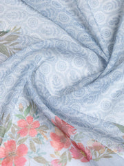 Printed Linen Unstitched Suit With Dupatta