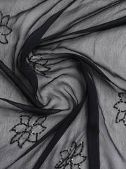 Printed Crepe Unstitched Suit With Dupatta