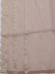 All Over Embroidered Chiffon Unstitched Suit With Dupatta