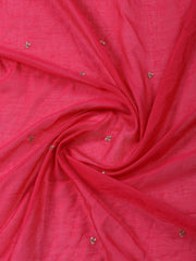 Neck Embroidered Cotton Blend Unstitched Suit With Dupatta