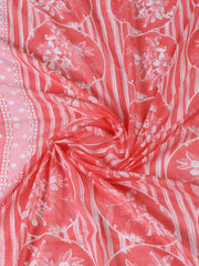 Printed Cotton Blend Unstitched Suit With Dupatta