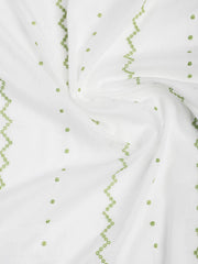 Neck Embroidered Cotton Blend Unstitched Suit With Dupatta