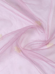 Neck Embroidery Chanderi Unstitched Suit With Dupatta