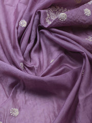 Embroidery Cotton Blend Unstitched Suit With Dupatta