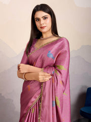 Zari Jaal Woven Art Silk Saree