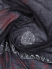 Printed Cotton Blend Unstitched Suit With Dupatta