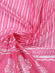 Printed Cotton Blend Unstitched Suit With Dupatta