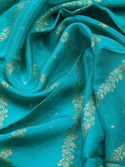 Embroidery Chanderi Unstitched Suit With Dupatta