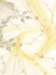 Embroidered Georgette Unstitched Suit Piece With Dupatta