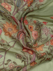 Gota Work Muslin Unstitched Suit Piece With Dupatta