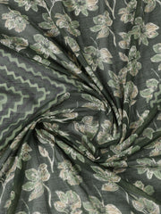 Printed Cotton Blend Unstitched Suit With Dupatta