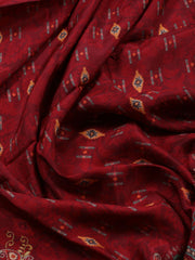 Neck Work Chanderi Unstitched Suit Piece With Dupatta