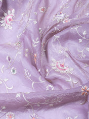 Embroidered Tissue Unstitched Suit With Dupatta