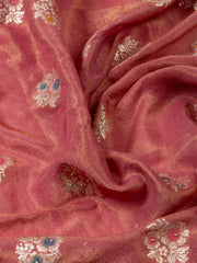 Woven Tissue Unstitched Suit Piece With Dupatta