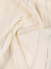 Neck Embroidered Chanderi Unstitched Suit Piece With Dupatta