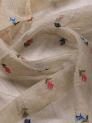 Neck Embroidery Tissue Unstitched Suit With Dupatta