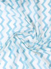 Printed Cotton Blend Unstitched Suit With Dupatta