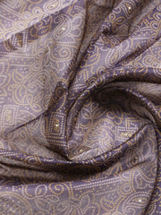 Neck Embroidered Chanderi Unstitched Suit Piece With Dupatta