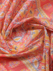 Printed Cotton Blend Unstitched Suit Piece With Dupatta