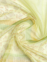 Printed Cotton Blend Unstitched Suit With Dupatta