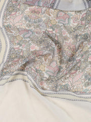 Floral Printed Muslin Unstitched Suit Piece With Dupatta