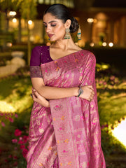 Sequence Embroidery Art Silk Saree