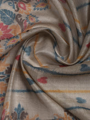 Woven Chanderi Unstitched Suit With Dupatta