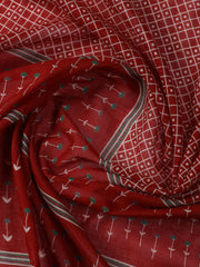 Neck Work Cotton Blend Unstitched Suit With Dupatta