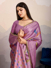 Zari Jaal Woven Art Silk Saree