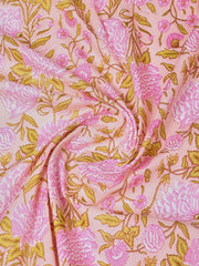 Printed Cotton Blend Unstitched Suit With Dupatta