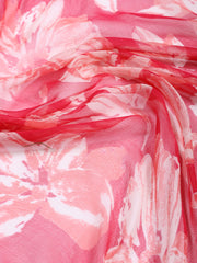 Printed Chanderi Unstitched Suit Piece With Dupatta