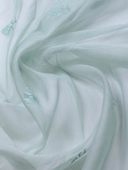 Neck Embroidery Organza Unstitched Suit Piece With Dupatta