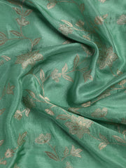 Embroidery Chanderi Unstitched Suit With Dupatta