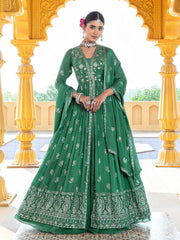 Traditional Embroidered Anarkali Set